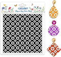 CHGCRAFT Circle Square Polymer Clay Texture Sheets Geometric Silicone Texture by chgcraft