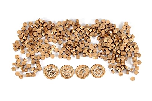Yoption 360 Pcs Metallic Antique Gold Sealing Wax Beads Set - Image 5