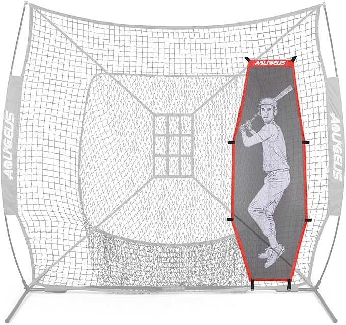 Baseball Softball Batter Dummy,Pitching Target,with Adjustable Strike Zone Attachment,Pitching Aid for Improved Accuracy