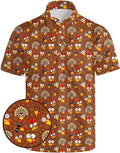 HUURAY Funny Golf Polos for Men Funny Print Short Sleeve Shirts Quick Dry Polo Shirts Hawaiian Shirt Performance Golf Outfits