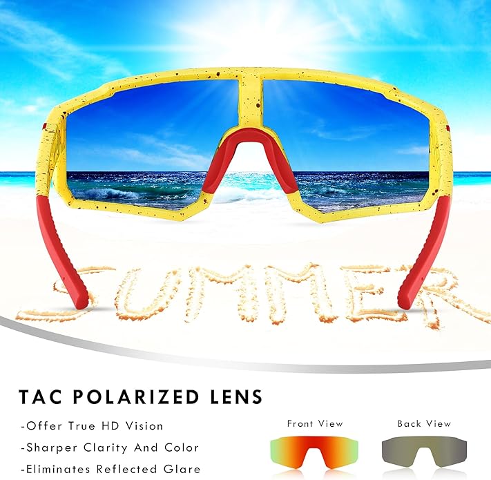 MVPTGRS Youth Baseball Sunglasses for Boys Girls Age 8-14 TR90 Frame Kids Sport Sunglasses for Softball Cycling Baseball Golf