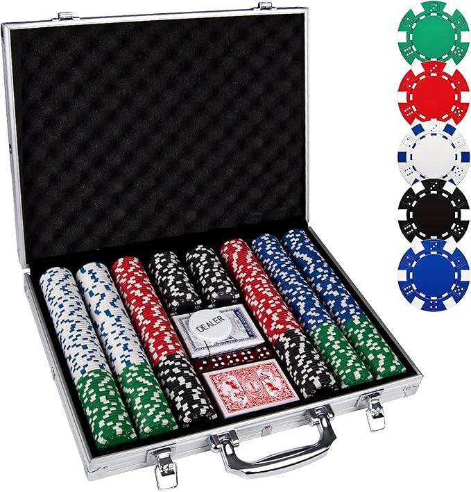 Poker Chips, 11.5 Gram Poker Set by Comie