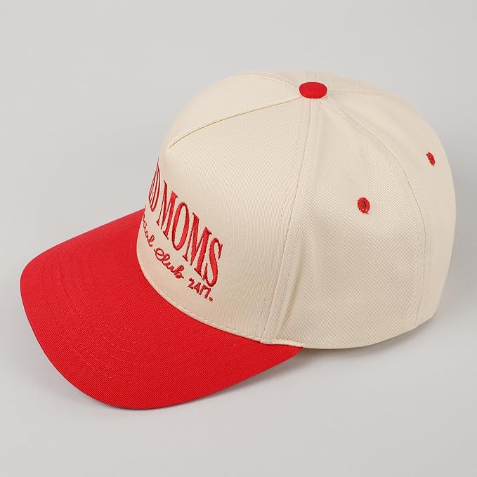 MIRMARU Two-Tone Vintage Canvas Trucker Hats for Men & Women, Adjustable Size Baseball Caps with Trendy Embroidered Design