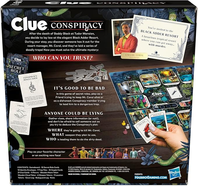Hasbro Gaming Clue Conspiracy Board Game - Image 2