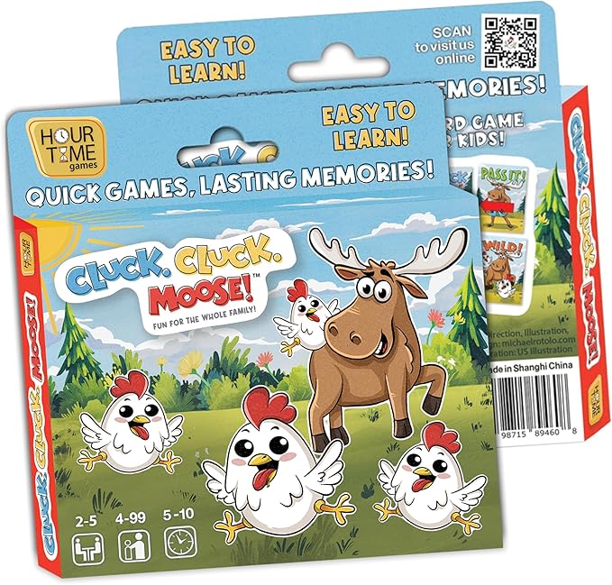 Hour Time Games Cluck Cluck Moose – Hilarious Animal-Themed Card Game by HourTimeGames