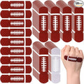 Geiserailie 120 Pieces Football Bandages Fabric Adhesive Finger Bandages Waterproof Flexible Travel First Aid Supplies for Football Team Boys Girls Fans Party Supplies