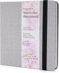tumuarta Square Watercolor Sketchbook, 140 LB, 100% Cotton Paper, Cold Press by tumuarta