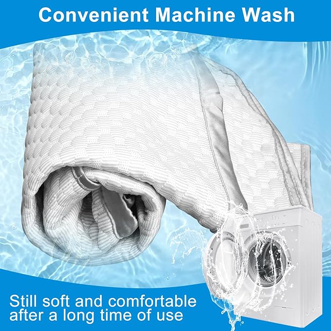 Golf Cart Seat Blanket for EZGO, Club Car, Enhanced Quality Material, 50.2''x 29.7'', Easy to Install and Clean, 4 Convenient Pockets, Gray Golf Cart Seat Covers, Double Non-Slip