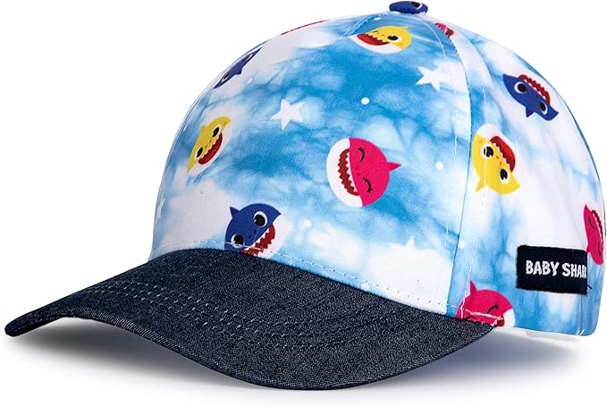 Pinkfong Boys Baseball Cap, Baby Shark Adjustable Toddler Hat for Ages 2-4