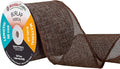 Mandala Crafts Brown Burlap Ribbon 3 Inches Wide Jute Ribbons by MandalaCrafts