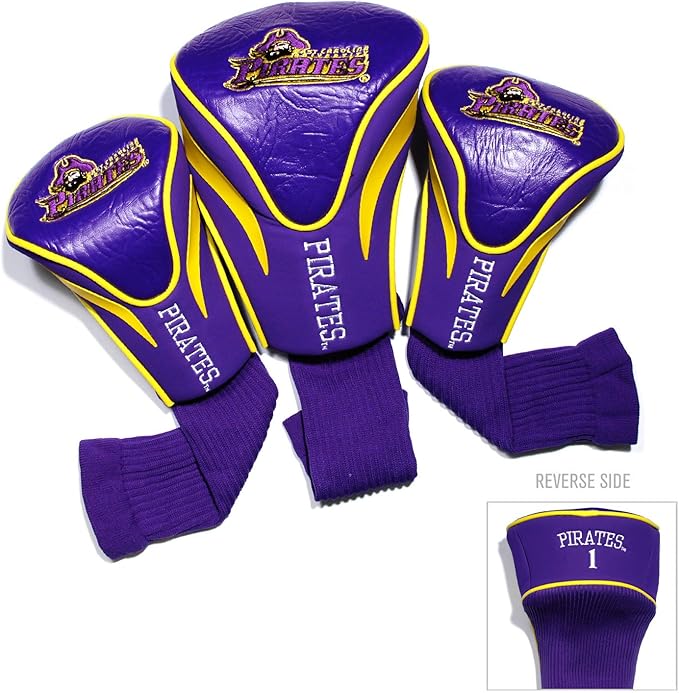 Team Golf NCAA Florida Gators Contour Golf Club Headcovers (3 Count) Numbered 1, 3, & X, Fits Oversized Drivers, Utility, Rescue & Fairway Clubs, Velour Lined for Extra Club Protection