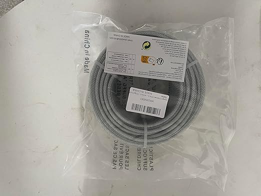 3/16" Wire Rope, 50Ft PVC Coated Steel Cable 7×7 Strand Core, Ideal Cable - Image 8