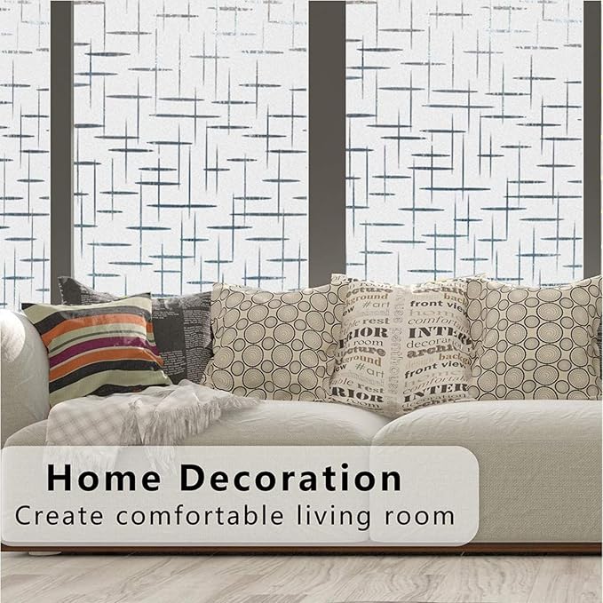 Finnez Frosted Window Film Non-Adhesive, Frosting Privacy Film - Image 6