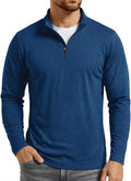 Boladeci Men's Quarter Zip Pullover Premium Fleece Lined Heather Long Sleeve Golf Shirts Midweight 1/4 Half Zip Sweatshirts