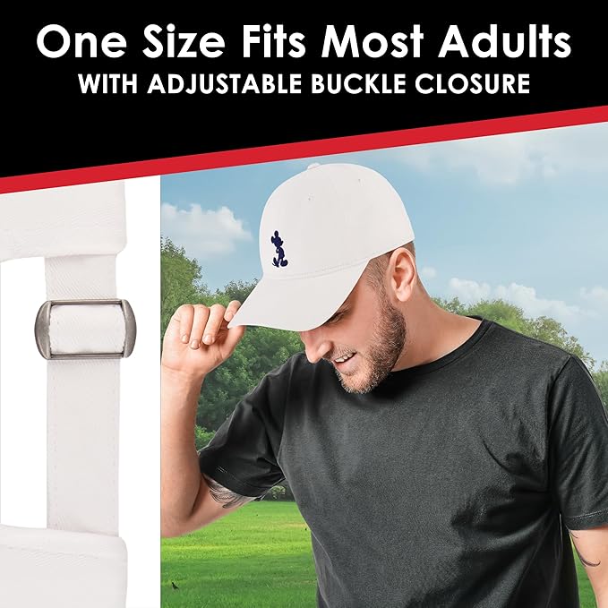 Disney Unisex Adult Disney Mickey Mouse Dad Hat, Adult Baseball Cap with Curved Brim