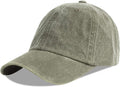 LANGZHEN Unisex Baseball Cap 100% Cotton Fits Men Women Washed Denim Adjustable Dad Hat