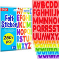 EZCRA Felt Alphabet Stickers, Large Self-Adhesive A-Z Puffy Letters by EZCRA