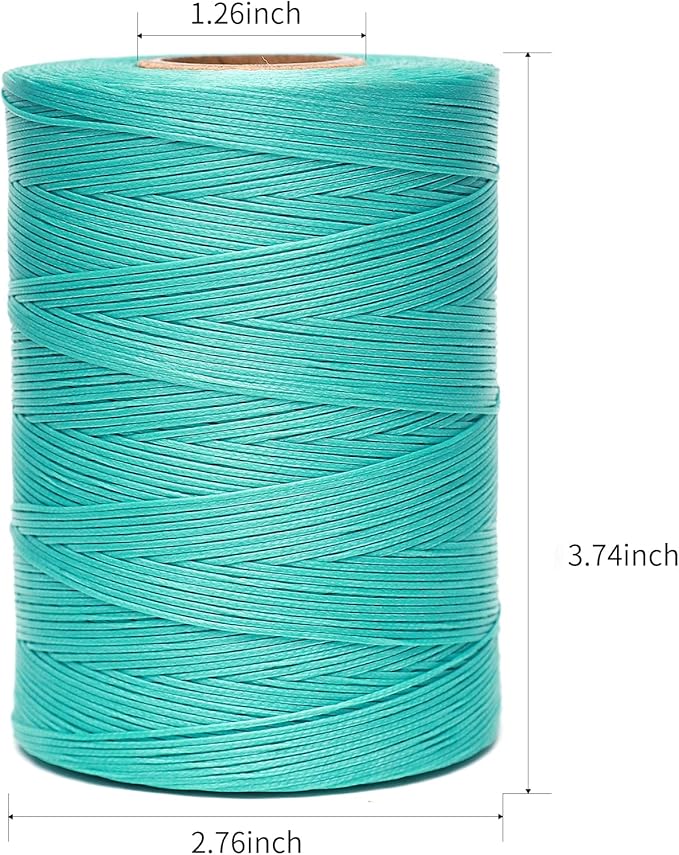 Waxed Thread, 852Yards 150D 0.8mm Flat Polyester Wax Thread - Image 2
