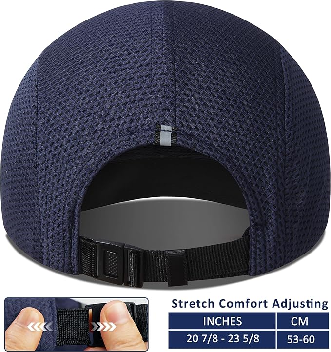GADIEMKENSD Women's Race Day Running Cap Performance Mesh Hat - Excellent Ventilation, Lightweight, Reflective Safety