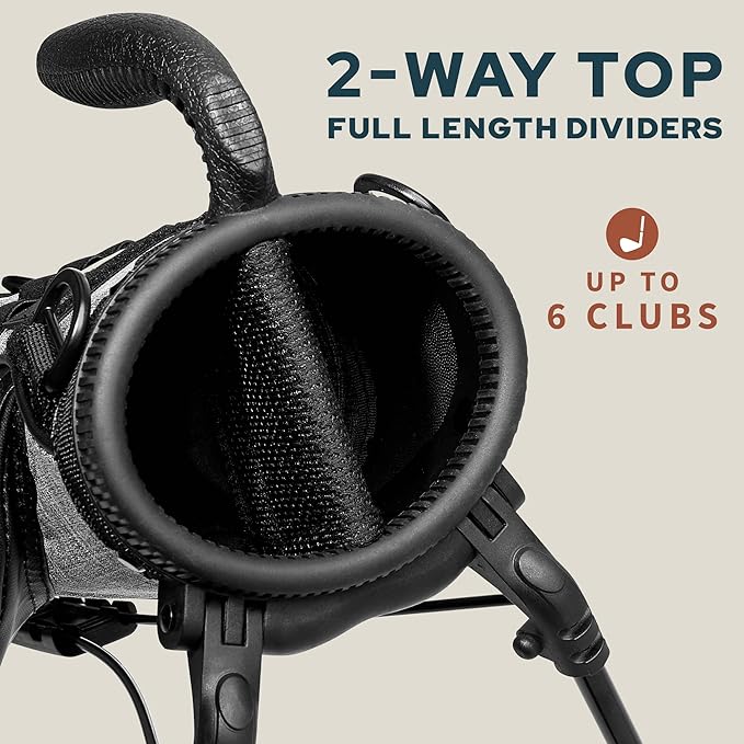 The Original Sunday Golf Loma Bag – Lightweight Golf Bag with Strap & Stand, Easy to Carry Pitch n Putt Stand Bag for Driving Range, Par 3 & Executive Courses, 31 Inches