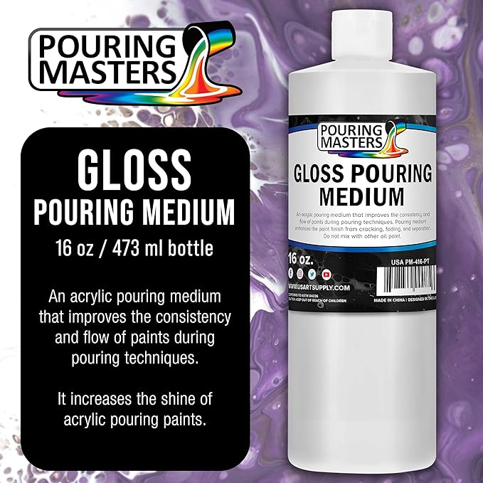 U.S. Art Supply Professional Gloss Pouring Medium 16oz - Image 2