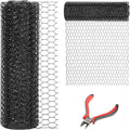 24'' x 150' Black Chicken Wire Mesh Fence, 20 Gauge Galvanized Poultry Netting by DOLEMODUO