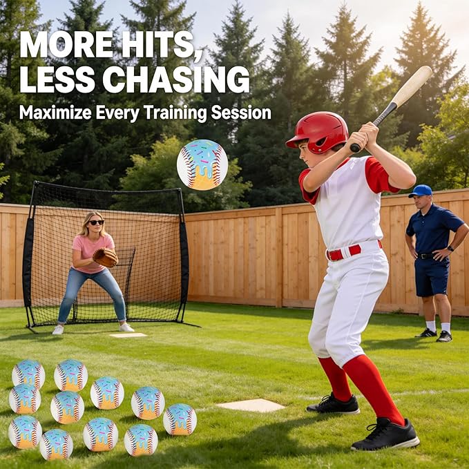 Baseballs PVC 9in Practice Baseball for Training Hitting Lifestyle Decor Ideal Personalized Inspired Gifts for Players Coaches Moms