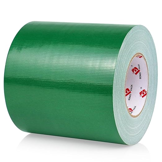 BOMEI PACK 6" Green Duct Tape, Wider Roll, 6 Inches x 60 Yards, 9 Mil Thick by BOMEIPACK
