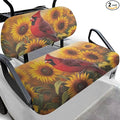 Suobstales Golf Cart Front and Rear Seat Cover Set for EZGO TXT RXV & Club Car DS 2 Passenger, Washable Bench Seat Covers Kit