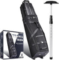 CHAMPKEY Premium Soft-Padded Golf Travel Bags for Airlines - Travel Golf Gags for Airlines with Premium Oxford Fabric and Oversized Wheels
