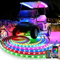 Golf Cart LED Underglow Light Kit, Golf Cart RGB Underbody Light Strip with APP&Remote Control, Multi-Mode, Music Sync, IP68 Waterproof, 9-16V Golf Carts Lighting Strip for Club Car EZGO YAMAHA