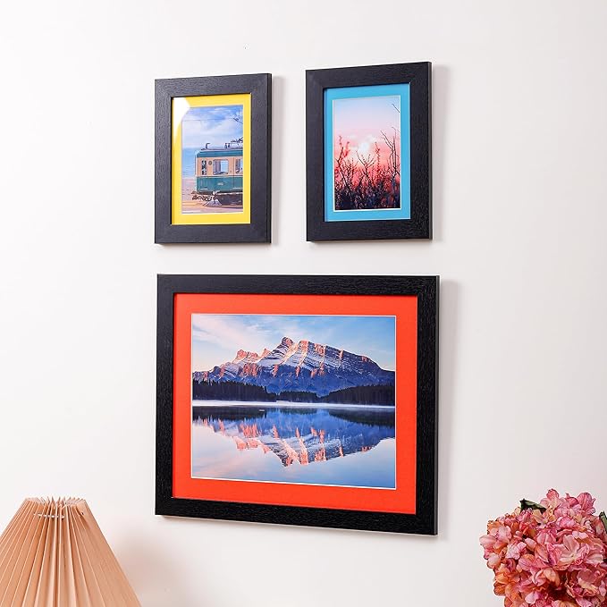 HOTUO 10 Pack Acid Free Colorful Picture Frame Mats, Pre-Cut 8x10 Picture Mats - Image 7