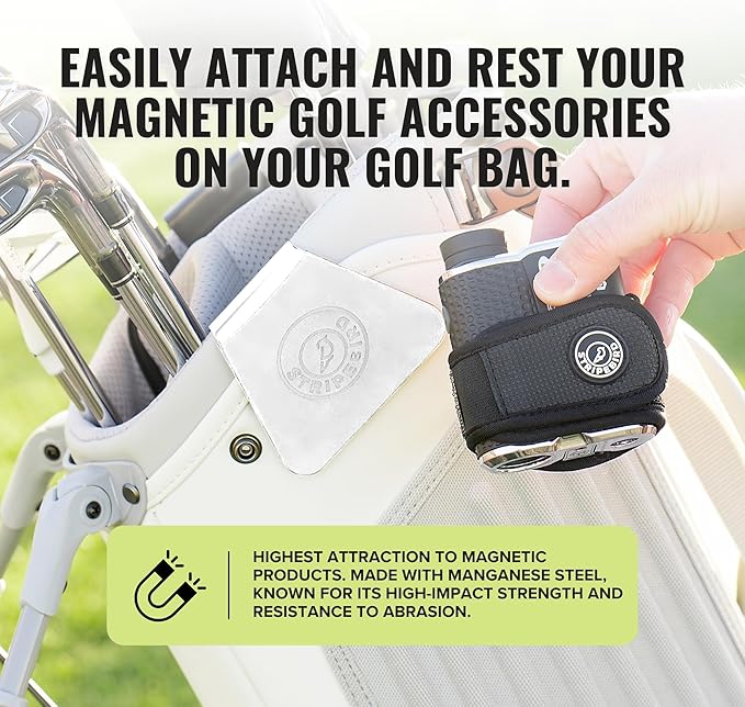 Stripebird - Steel Hub for Golf Magnet Accessories - Metal Attachment for Golf Bag Magnet Products - Easily Access Magnetic Golf Accessories from Your Golf Bag