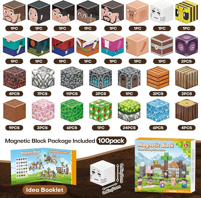 Magnetic Blocks, Magnetic Building Blocks Gryxpox, Magnet Tiles - Image 2