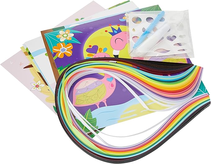 C.S. Kids DIY Paper Quilling Arts & Crafts Gifts – Animal Kingdom| 3D Paper - Image 4