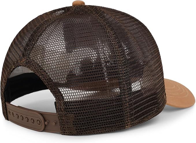 American Flag Trucker Hat - Snapback Hats for Men Women Baseball Cap - Breathable Mesh & Adjustable Fit for Casual Wear