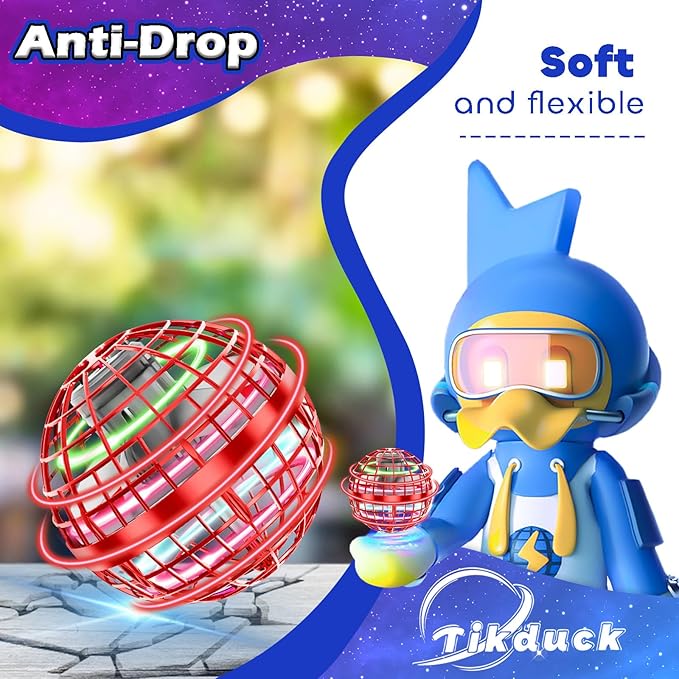 Tikduck Flying Orb Ball 2025 Toys Soaring Hover Boomerang Spinner Hand - Image 4