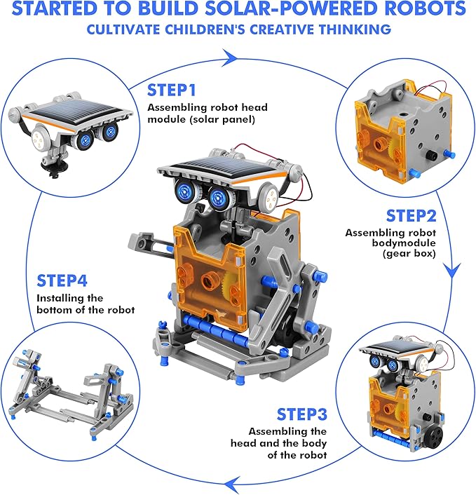 STEM 13-in-1 Education Solar Power Robots Toys - Image 2