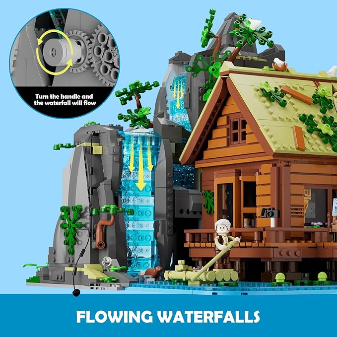 Waterfall-Cabin Lighting Building-Bricks Set - Image 2
