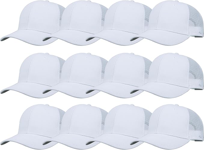 Gelante Mesh Trucker Hat Baseball Cap Structured Front Panel Wholesale LOT 12 Pack