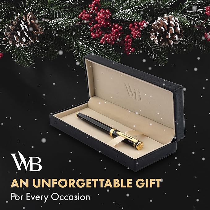 Wordsworth & Black Fountain Pen Set, Medium Nib, Includes 24 Ink Cartridges and - Image 2