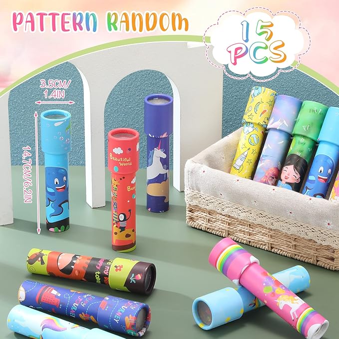 15 Pcs Classic Kaleidoscopes Kids Birthday Party Favor Old Fashioned Vintage - Image 2