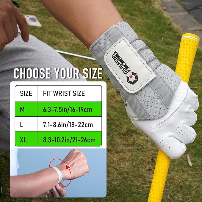 GAIARENA Golf Wrist Training Aid Wrist Hinge Trainer Brace, Effective Golf Swing Training Equipment to Correct Wrist Angle Swing Posture & Develop Muscle Memory for Beginner Golfers【Patent Pending】