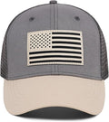 American Flag Trucker Hat - Snapback Hats for Men Women Baseball Cap - Breathable Mesh & Adjustable Fit for Casual Wear