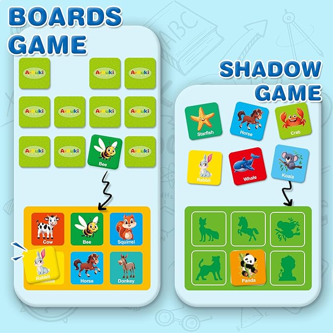 72 PCS Animals Memory Matching Game - Image 4