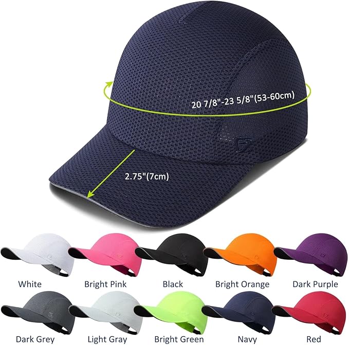 GADIEMKENSD Women's Race Day Running Cap Performance Mesh Hat - Excellent Ventilation, Lightweight, Reflective Safety