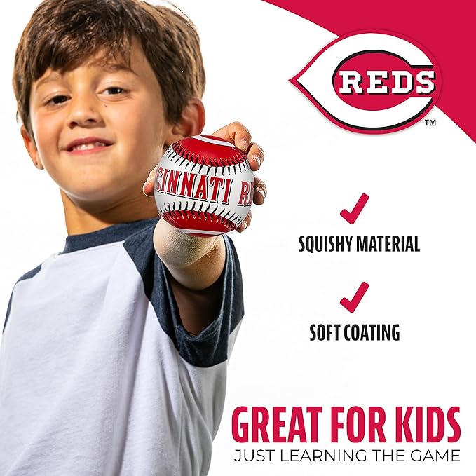 Franklin Sports MLB Team Soft Baseballs - Team Logo - Fan Shop Toy Baseball for Kids - Decoration for Desks and Office