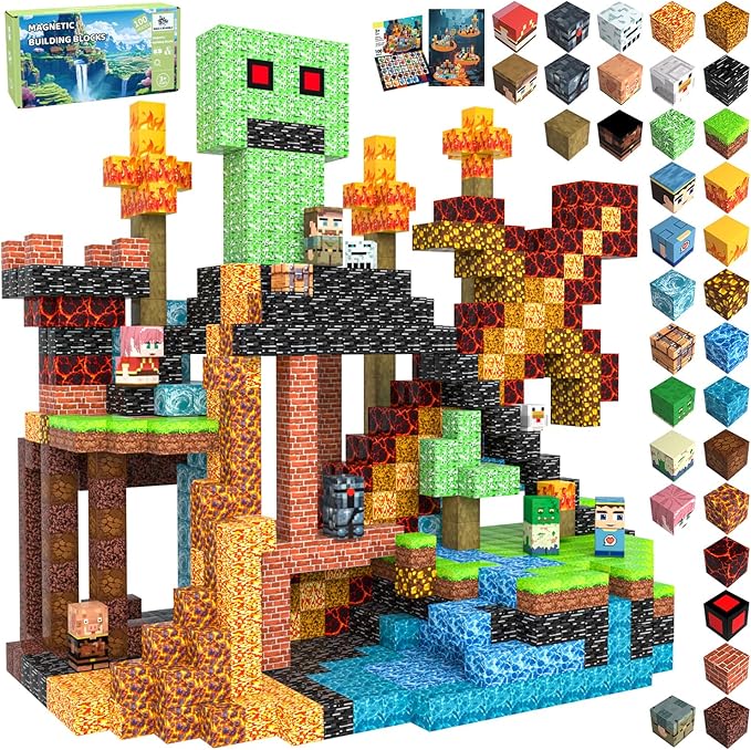 Magnetic Blocks Toys for Kids, Stacking Magnetic Tiles Toys for Kids Toddlers by Unknown