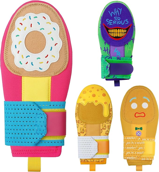 Baseball Sliding Mitt - Sliding Mitt for Youth - Drippy Drip Accessory Gingerbread Man, Coco, Scary HaHa - Softball