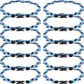 12Pack Baseball Necklaces for Boys, 18inches Braided Rope Tornado Titanium Sports Necklaces, Ideal for Baseball Team Gifts, Party Favors, Baseball Accessories Drip，Multi-Color